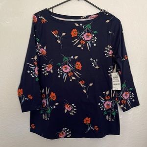 CHARTER CLUB. Size LP . Color folral orang and pink and green and navy